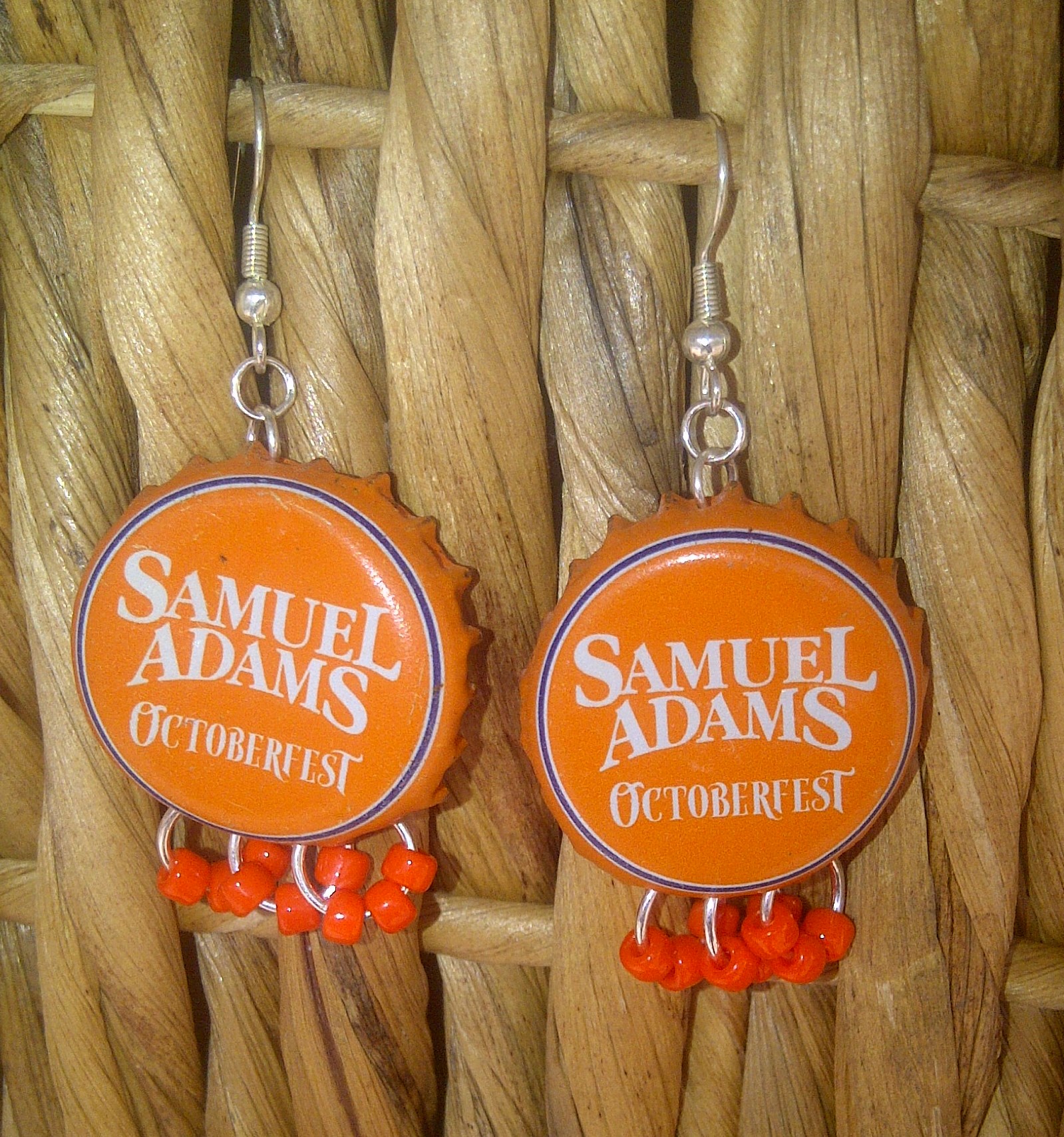 Samuel Adams Octoberfest Bottle Cap Earrings